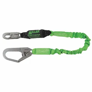 MILLER BY HONEYWELL 913RSS-Z7/6FTGN Shock-Absorbing Lanyard, 310 lbs. Capacity, Tubular Webbing, 6 ft. Length | CJ3HWV 20A394