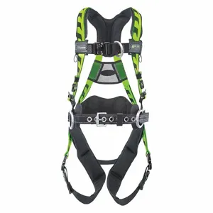 MILLER BY HONEYWELL AAF-QCBDP23XG Full Body Harness, Climbing/Positioning, Back/Chest/Hips, With Belt, Aluminum | CJ2GFT 38TD40