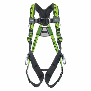 MILLER BY HONEYWELL AAF-QCDUG Full Body Harness, Climbing/Positioning, Back/Chest/Hips, Aluminum, Leg/Shoulder | CJ2GKC 38TD22