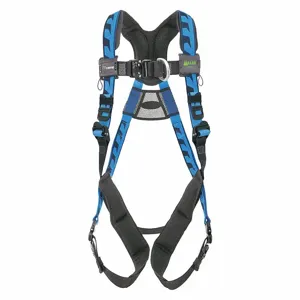 MILLER BY HONEYWELL AAF-QCSMB Full Body Harness, Climbing, Back/Chest, Aluminum, Leg/Shoulder, 400 lbs. Capacity | CJ2GFG 38TD57