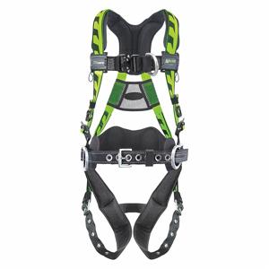 MILLER BY HONEYWELL AAF-TBBDP23XG Full Body Harness, Climbing/Positioning, Back/Chest/Hips, With Belt, Aluminum | CJ2GFC 38TC80