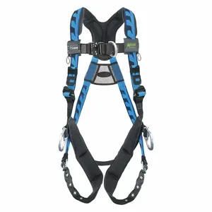 MILLER BY HONEYWELL AAF-TBDUB Full Body Harness, Climbing/Positioning, Back/Chest/Hips, Aluminum, Leg/Shoulder | CJ2GLQ 38TD17