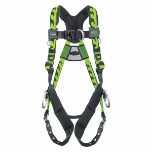 MILLER BY HONEYWELL AAF-TBDUG Full Body Harness, Climbing/Positioning, Back/Chest/Hips, Aluminum, Leg/Shoulder | CJ2GLR 38TD08