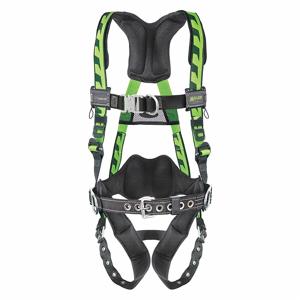 MILLER BY HONEYWELL ACF-TBBDP23XG Full Body Harness, Climbing/Positioning, Back/Chest/Hips, With Belt, Steel, Tongue | CJ2GJF 38TD09
