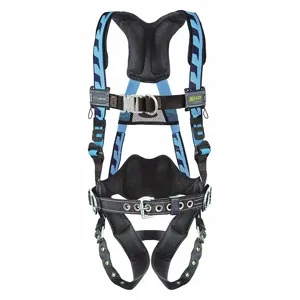 MILLER BY HONEYWELL ACF-TBBDP23XB Full Body Harness, Climbing/Positioning, Back/Chest/Hips, With Belt, Steel, Tongue | CJ2GKJ 38TD06