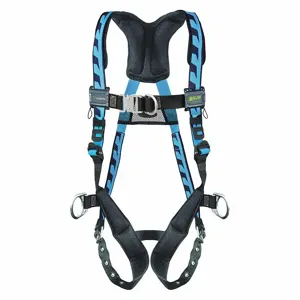 MILLER BY HONEYWELL ACF-TBD23XB Full Body Harness, Climbing/Positioning, Back/Chest/Hips, Steel, Leg/Shoulder | CJ2GHX 38TD25