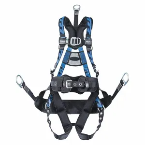 MILLER BY HONEYWELL ACOG-TBBCUB Full Body Harness, Climbing/Positioning, Back/Chest/Hips, With Belt, Steel, Mating | CJ2GJD 38TC83