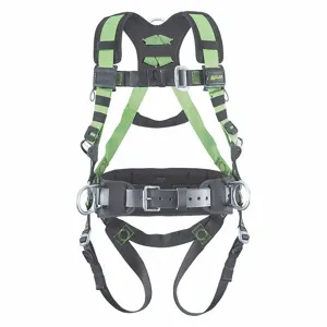 MILLER BY HONEYWELL R10CN-MB-BDP/S/MGN Full Body Harness, Positioning, Back/Hips, With Belt, Steel, Back/Shoulder, Mating | CJ2GFV 19Y487