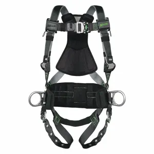 MILLER BY HONEYWELL RDT-TB-DP/3XLBK Full Body Harness, Positioning, Back/Hips, Steel, Back/Shoulder, 400 lbs. Capacity | CJ2GHT 19Y749