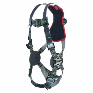 MILLER BY HONEYWELL RKNAR-QC/3XLBK Arc Flash Rated Full Body Harness, Back, Steel, Back, 400 lbs. Capacity | CH9PNX 19Y814