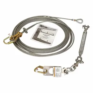 MILLER BY HONEYWELL SGLLK-FS/30FT Lifeline System, Stainless Steel, 310 lbs. Capacity, 30 ft. Length | CJ3MWH 147T63