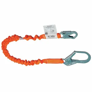 MILLER BY HONEYWELL T5112SS-Z7/6FTAF Shock-Absorbing Lanyard, 310 lbs. Capacity, Tubular Webbing, 6 ft. Length | CJ3HXG 20C026