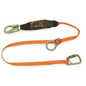 MILLER BY HONEYWELL T6111TB-Z7 Tie Back Shock-Absorbing Lanyard, Number of Legs 1, Working Length 6 Feet | CD3UMH 20C058