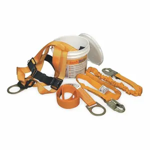 MILLER BY HONEYWELL TFPK-5/U/6FTAK Fall Protection Kit, 6 ft. Shock Absorbing Lanyard, 400 lbs. Capacity | CJ2DMA 1XER4