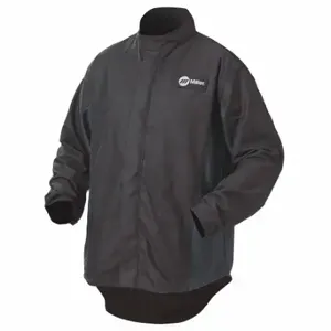 MILLER ELECTRIC 247117 Welding Jacket, Black, Zipper, 1 Total Pockets, Xl, 30 Inch Length | CT3GCQ 10N010