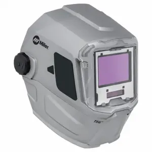 MILLER ELECTRIC 288759 Welding Helmet, Auto-Darkening, 4 Arc Sensors, Silver, No Graphics, 9 sq Inch, Digital | CT3GJQ 794C94