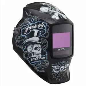 MILLER ELECTRIC 289756 Auto-Darkening Welding Helmet, Auto-Darkening, 4 Arc Sensors, Black, 9.22 sq. in. | CN2QTM 257214 / 34C383