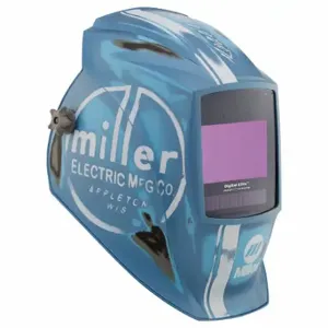 MILLER ELECTRIC 289764 Welding Helmet, Auto-Darkening, 4 Arc Sensors, Blue, Vintage Roadster, 9.22 sq in | CT3GJP 794C83