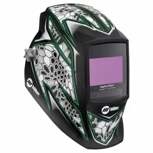 MILLER ELECTRIC 289768 Welding Helmet, Auto-Darkening, 4 Arc Sensors, Black, Raptor, W3/W5 to W8/W8 to W13 | CT3GJN 794C85