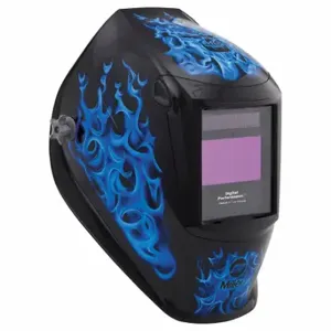 MILLER ELECTRIC 289802 Auto-Darkening Welding Helmet, Auto-Darkening, 3 Arc Sensors, Blue, Blue Rage, Nylon | CT3GJJ 794C77