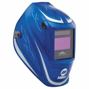 MILLER ELECTRIC 289807 Auto-Darkening Welding Helmet, Auto-Darkening, 3 Arc Sensors, Blue, 64 Custom, Nylon | CT3GJH 794C78