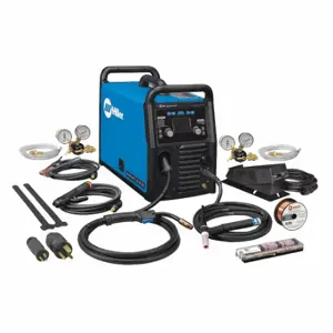 MILLER ELECTRIC 907757 Multiprocess Welder, Multimatic 220 Ac/Dc, Ac/Dc, Mig/Stick/Tig Pack | CT3GEG 494D92