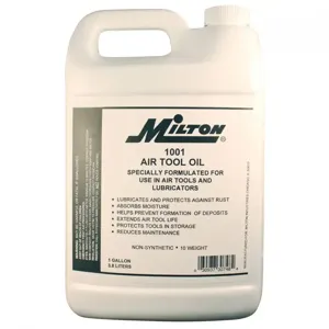 MILTON-INDUSTRIES 1001 Air Tool Oil, 128 Gallon, Pack of 6 | CD8UFA