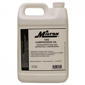 MILTON-INDUSTRIES 1002 Air Compressor Oil, 128 Gallon, Pack of 6 | CD8UFB