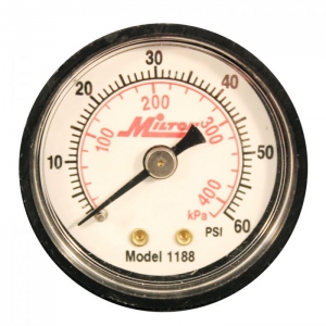 MILTON-INDUSTRIES 1188 Mini-Manometer, Druckbereich 0 - 60 Pfund, 1/8 Zoll NPT | CD8UGP