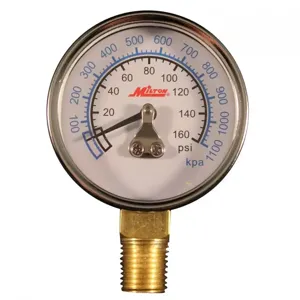 MILTON-INDUSTRIES 1194 Pressure Gauge, Pressure Range 0 - 160 Lbs., 1/4 Inch NPT | CD8UGW