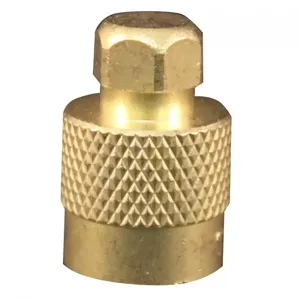 MILTON-INDUSTRIES 1457 Valve Caps, Brass Screwdriver Type, TR VC7 Tire And Rim, Pack of 10 | CD8UHB