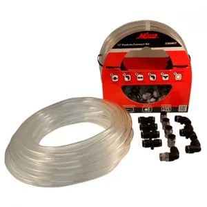 MILTON-INDUSTRIES 2360KIT Fitting And Tubing Kit, Push to Connect, 3/8 Inch Hose Outer Dia. | CD8VYK