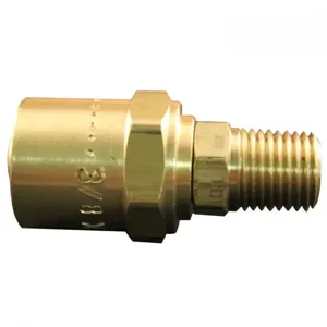 MILTON-INDUSTRIES 621-11 Reusable Hose End Fitting, 1/4 Inch MNPT, Pack of 10 | CD8VBQ