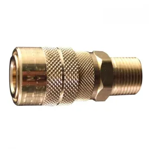 MILTON-INDUSTRIES 719 M Style Coupler, Male, Size 3/8 Inch, Pack of 10 | CD8UCT