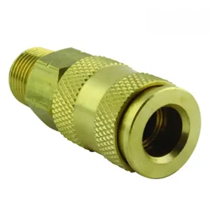 MILTON-INDUSTRIES 767 V Style Highflowpro Coupler, 3/8 Inch MNPT, Pack of 10 | CD8UDR