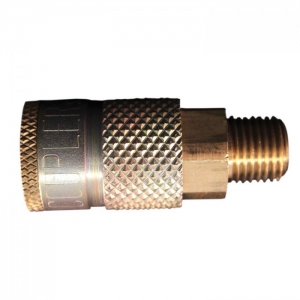 MILTON-INDUSTRIES s-786 T Style Coupler, Male, 1/4 Inch NPT, Pack of 10 | CD8TVK