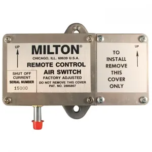 MILTON-INDUSTRIES 825 Air Switch, Remote Control | CD8UEU