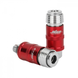 MILTON-INDUSTRIES S-1750 Quick-Connect Industrial Coupler, Safety Exhaust, 1/4 Inch NPT, 5-In-1 | CD8TEU
