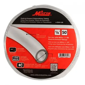 MILTON-INDUSTRIES s-2541-50 Push To Connect Tubing, 50 Feet Length, 1/4 Inch Outside Dia. | CD8TNB