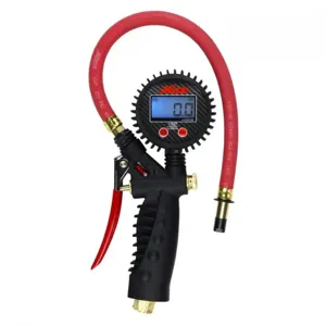 MILTON-INDUSTRIES S-574D Digital Tire Inflator/Pressure Pistol Grip Gauge, 15 Inch Hose, PK 5 | CD8THM