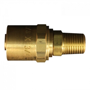 MILTON-INDUSTRIES s-621 Reusable Hose End Fitting, 1/4 Inch MNPT, 3/4 Inch O.D., Pack of 10 | CD8TRC
