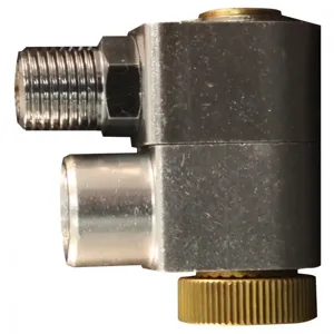 MILTON-INDUSTRIES s-657-2 Swivel Hose Fitting Connector With Flow Control, 1/4 Inch NPT | CD8TCJ