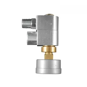 MILTON-INDUSTRIES s-657-3 Swivel Hose Fitting With Flow Control And Gauge, 1/4 Inch NPT | CD8TCK