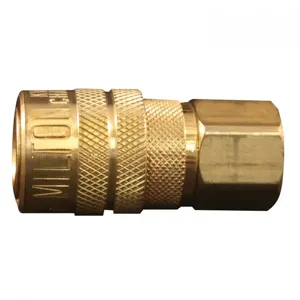 MILTON-INDUSTRIES s-715 Kwik Change Coupler, Female, M Style, 1/4 Inch NPT, Pack of 10 | CD8TUJ