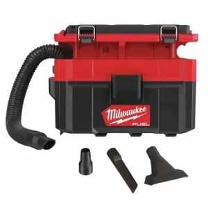 MILWAUKEE 0970-20 Wet/Dry Vacuum, 2.5 gal Tank Size, Plastic, 1 1/4 Inch Size Vacuum Hose Dia | CT3QBD 60RE82