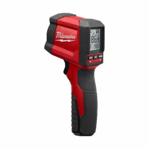 MILWAUKEE 2267-20 Infrared Thermometer, -22 Deg to 752 Deg, 1 Inch Size at 10 Inch Size Focus, Fixed 0.95 | CT3MCN 45PF89