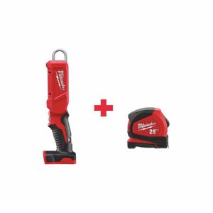 MILWAUKEE 2352-20, 48-22-6625 Rechargeable Stick Light Kit, Bare Tool, 300 Lm Max, 2 Modes, Bare Tool/Tape Measure | CT3NFG 270Y47