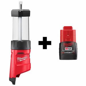 MILWAUKEE 2362-20, 48-11-2420 Flood Light and Battery, M12, 400 lm Max, 10 5/8 Inch Max. Height | CT3KBY 385JM9