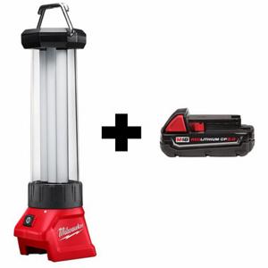 MILWAUKEE 2363-20, 48-11-1820 Flood Light and Battery, M18, 700 lm Max, 11 1/2 Inch Max. Height | CT3KCD 385JN0