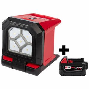 MILWAUKEE 2365-20, 48-11-1850 Flood Light and Battery, M18, 1500 lm Max, 6 5/16 Inch Max. Height | CT3KCB 385JN1
